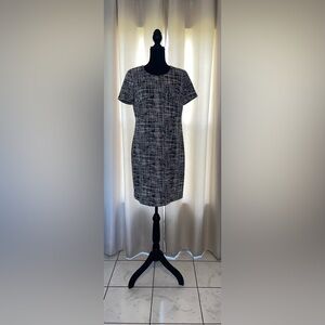 Elegant Black and White Women's Dress